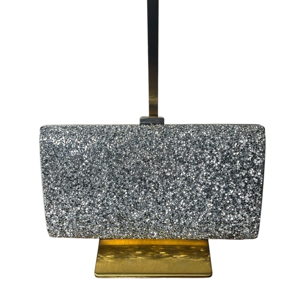 Silver Glitter Clutch